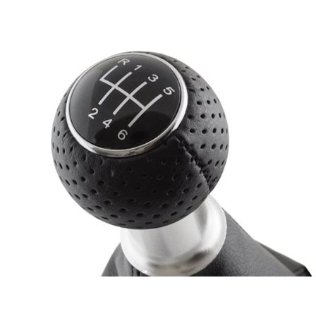 Audi A4 B6 00-04 SVART 6-VÄXLAD VÄXELSPAKSKNOPP + SVARTA DAMASKER S-Line_MGF