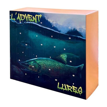 Fiske Adventskalender 24 Dager Jule Nedtellingskalender Fiske Lokkemiddel Agn Takle Sett Gave til Pappa-Perfekt