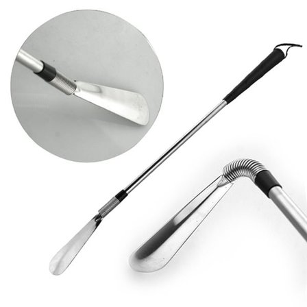 Langt metalskohorn - kan foldes ekstra let med fjeder