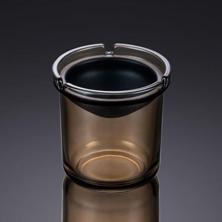 Askebeger Forhindre Flyaske Fortykket glass Trakt Type Trend Soverom Husholdningskontor Askebeger Funnel Brown