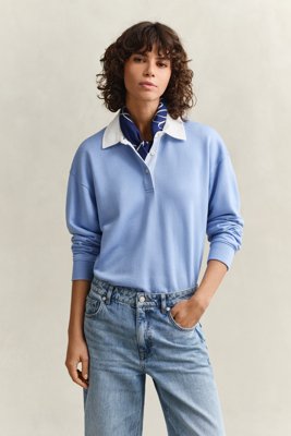 GANT - Rugger-genser til dame hydrangea blue