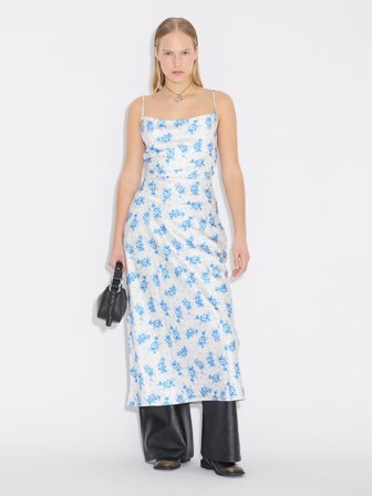 Holzweiler - Eila Print Midi Dress - Ecru Mix - Womens - 38
