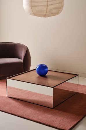 Jotex - Salongbord 80x80 Cm Valnøttfinér - MANNY - Kjøp Sofabord hos Jotex