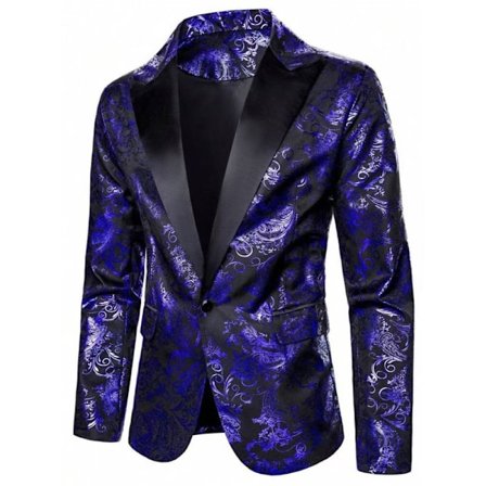 Miesten kukallinen smokingtakki Paisley-huivillä, pukutakki illalliseen