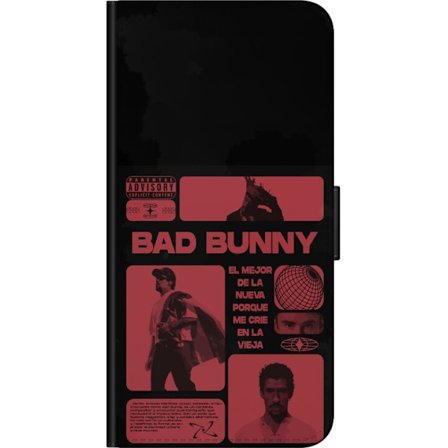 Kompatibel Tegnebogsetui til Samsung Galaxy Note 10 Lite Bad Bunny NFL-inspireret skjoldlogo med amerikansk fodbold og stjerner