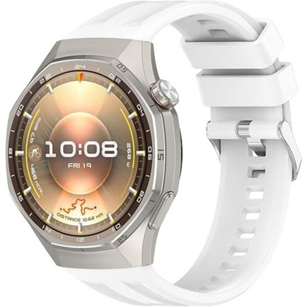 Myk silikonrem for HUAWEI Watch GT6 Pro/GT6/GT5 Pro/GT5/GT4/GT3 Pro/GT3/GT2, 46mm sports-erstatningsrem