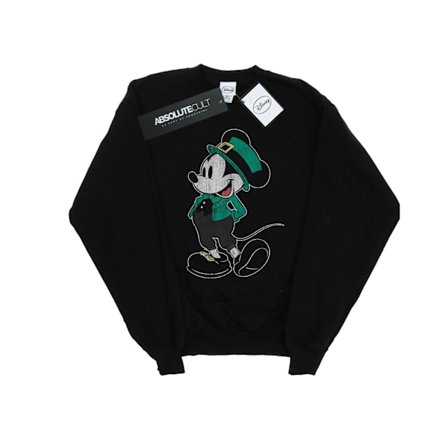 Disney Herr Mickey Mouse St Patrick Kostym Sweatshirt 4XL Svart