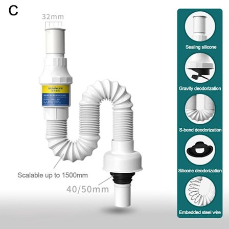Diskbänk Avloppsrör Avloppsavlopp C C