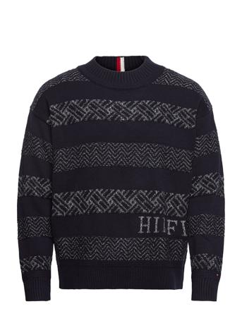 Fairisle Crew Neck Sweater Patterned Tommy Hilfiger