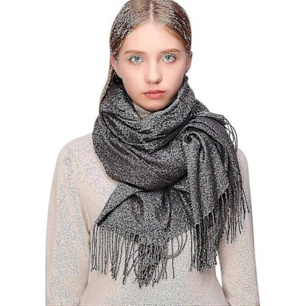 Damscarf Pashminasjalar och omslag för aftonklänning Brudtärna Bröllop Vinter Varm Lång Stor Scarves