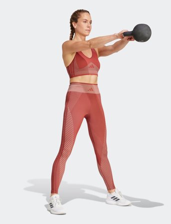 adidas Performance Arknt Ls Bra - Burgundy - S