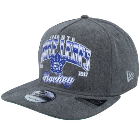 New Era - NHL Grey snapback Czapka Z Daszkiem - Toronto Maple Leafs Pre-curved 9FIFTY Washed Black A-frame Snapback @ Hatstore