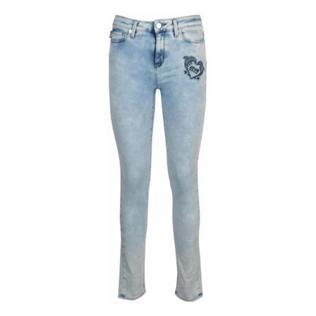 Love Moschino, Jeans Blauw, Dames, Maat:W26,polyester