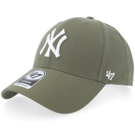 47 Brand - MLB Green adjustable Czapka Z Daszkiem - New York Yankees Mvp Sandalwood Adjustable @ Hatstore