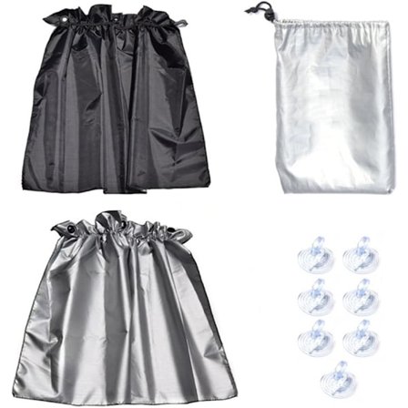 Bilsolskærm Sortgardin med Sugeskål Bil Anti-UV til K