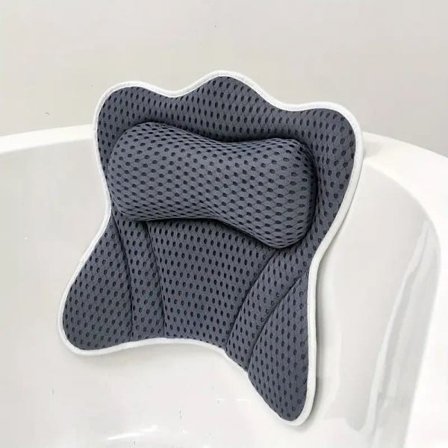 Badekarspude med sugekopper – Åndbar, hurtigtørrende 4D mesh for en behagelig badeoplevelse_TF_TF