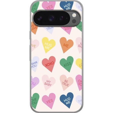 Yhteensopiva Puhelinkuori Google Google Pixel 9 Pro XL Karkkisydämet