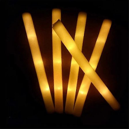 12/15/30/60 stk. Bulk Farverige Led Glow Sticks Rgb Led Glow Skum Stick Cheer Tube Mørkt Lys Fødselsdag Bryllup Festartikler Overraskelsesgave