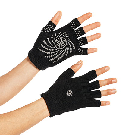 Gaiam Grippy Yoga Handsker Sort