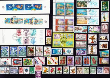 Europæiske lande - Frimærkepakke - Stemplet