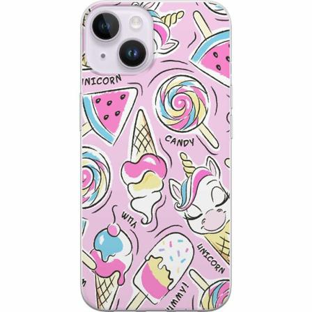 Apple Iphone 14 Plus Mjukt Skal - Unicorn Candy