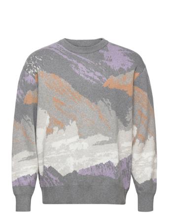 Stay Loose Crew Sweater Mounta Stickad Tröja M. Rund Krage Multi/mönstrad LEVI ́S Men