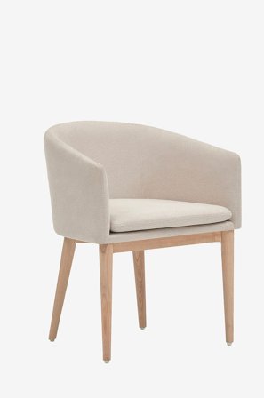 Kave Home - Spisebordsstol Harlan - Beige - Stole - Fra Homeroom