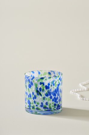 Jotex - Lanterne Høyde 12 Cm Clear with blue green and white - BOSTON - Kjøp Lyslykter hos Jotex