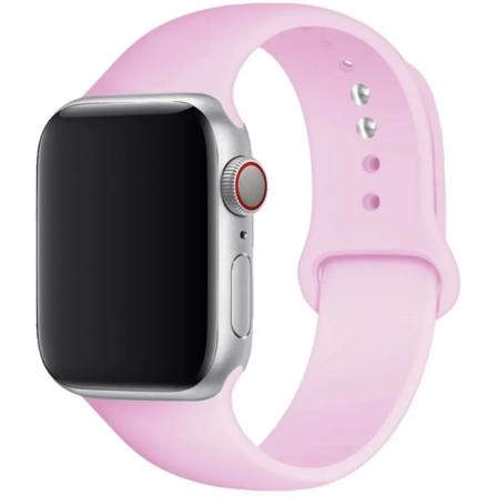 Silikonrem för Apple Watch Band 44 mm 40 mm 45 mm 41 mm 49 mm 42 mm 38 mm 44 45 mm armband iwatch series 6 se 3 4 5 7 8 Ultraband 12 Pink 49mm-42-44-