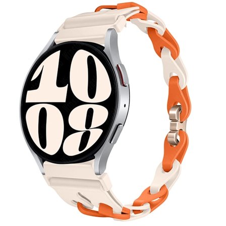 22mm 20mm Kedjearmband för Samsung Galaxy Watch 7 6 5 4 6Classic Silikonarmband för Huawei GT4 3Pro för Amazfit GTR 4/GTS Armband