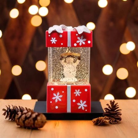 Lumipallo LED-valolla - joululahja