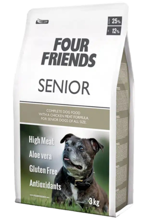 FourFriends - Hund Senior 3 kg - Hund - Hundefôr & hundemat - Tørrfôr for hund - ZOO.no