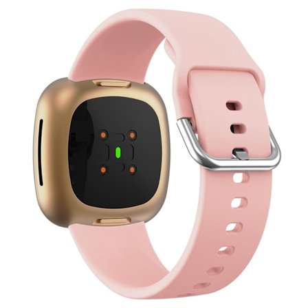 Fitbit Sense 2 / Versa 4 enkelt klockarmband i silikon - Rosa