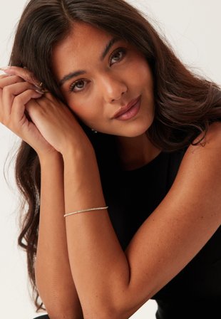 Pilgrim-Arash Crystal Bracelet Gold-pl-Onesize