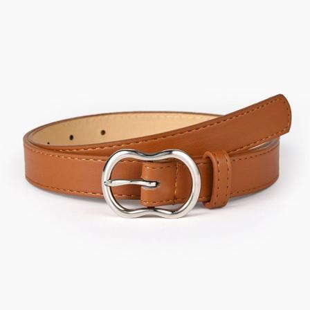 Dambälten Enkelt spänne Dekorativ klänning Jeansbälte Camel 106x2.3cm