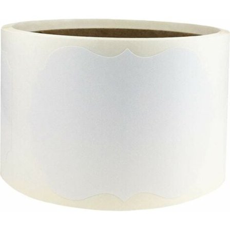 Blanke gavekoder, 3 x 5 cm diameter gaveklistremerker 300/rull