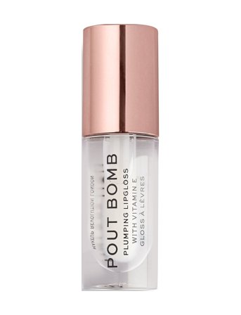 Revolution Beauty London Revolution Pout Bomb Plumping Gloss Glaze - Nude - 4.6 ML