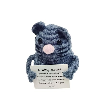 Mini stickad växtdocka Rolig positiv potatis H H