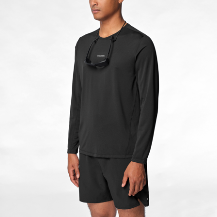 Salomon - T-shirty Odzież Shkout Core Ls Tee M - Deep Black
