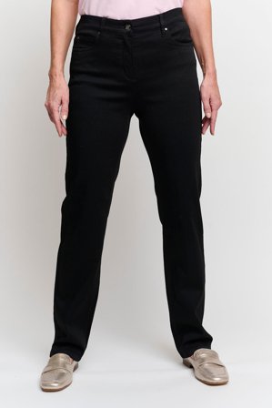 Brandtex - Ingrid Jeans - Sort - Straight Fit