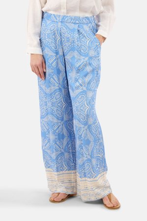 B. COPENHAGEN - Bukser - Blå - Paisley Print