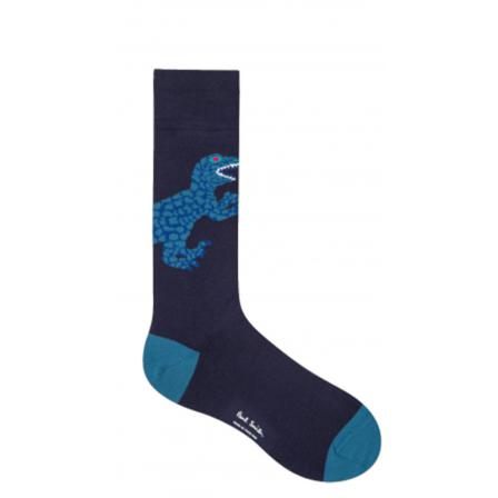 Paul Smith Navy Dino Bleu M1A-380A-Bk308-47 socks- , Blauw , Heren , Maat: ONE Size Sokken