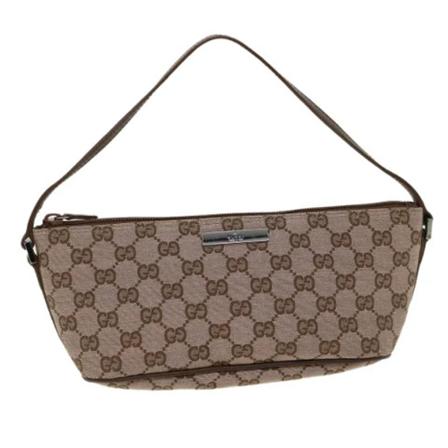 Gucci Vintage Pre-owned Canvas pouches Brun, Dame Vintage Tasker, Størrelse: ONE Size