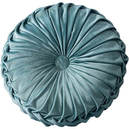 Runda Sammetskuddar Soffa Små Handgjorda Dekorationskuddar