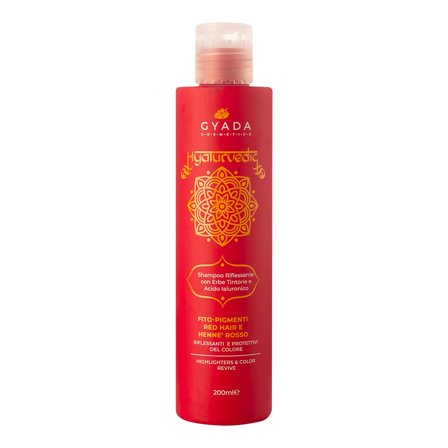 Gyada Cosmetics Hyalurvedic Shampoo Riflessante Red Hair 200ml - Shampoo Protezione Colore