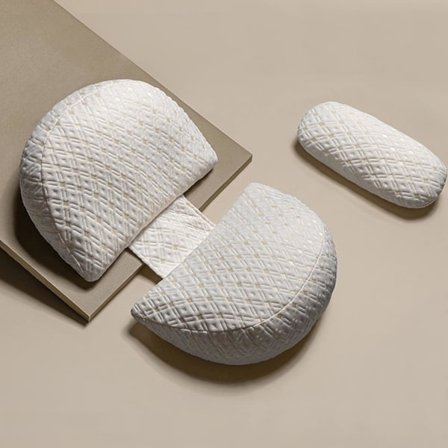 Kileformet graviditetspude til søvn, støttepude til gravide til ryg, hofter, mave, ben, justerbar blød komfort Pre