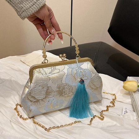 Selskapsveske Qipao-veske BLÅ