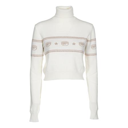 Chiara Ferragni Collection Sweater Hvid, Dame