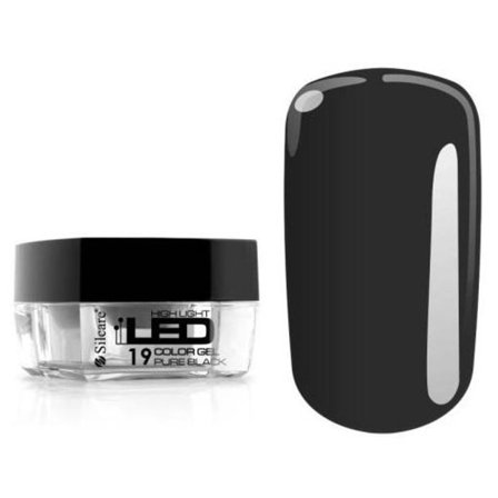 High Light LED Gel - Pure Black - 19 - 4 g - Silcare