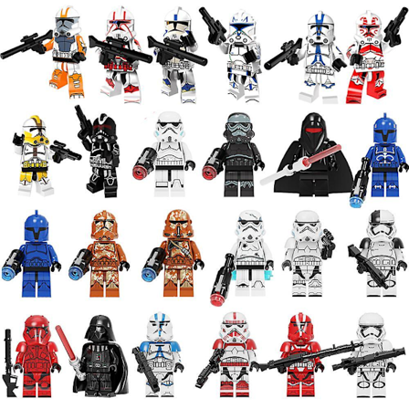 24 kpl Star Wars Stormtrooper Minifiguurit Rakennuspalikat Lelu Lahja Lapsille Lego Yhteensopiva